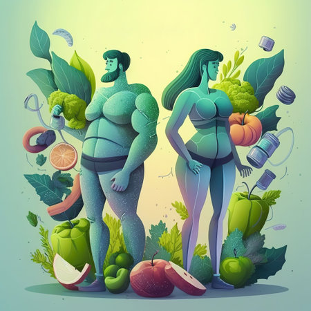 ai generated Illustration drinks detox green smoothie. Fitness lifestyle and nutrition concept.の素材