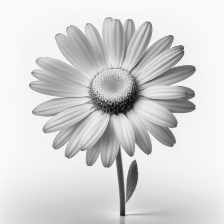 Ai generated illustration daisy flower isolated on whiteの素材