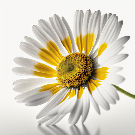 Ai generated illustration daisy flower isolated on whiteの素材