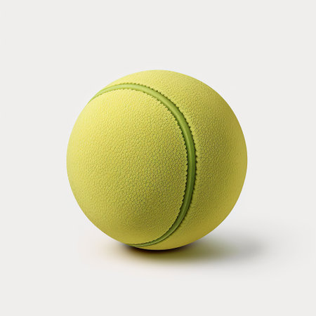 Ai generated illustration tennis ball isolated whiteの素材