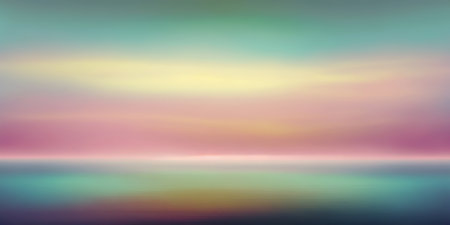 Ai generated illustration abstract lake background of nature in pastel soft colorsの素材