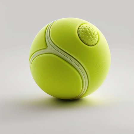 Ai generated illustration tennis ball isolated whiteの素材