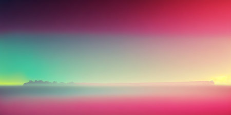 Ai generated illustration abstract lake background of nature in pastel soft colorsの素材