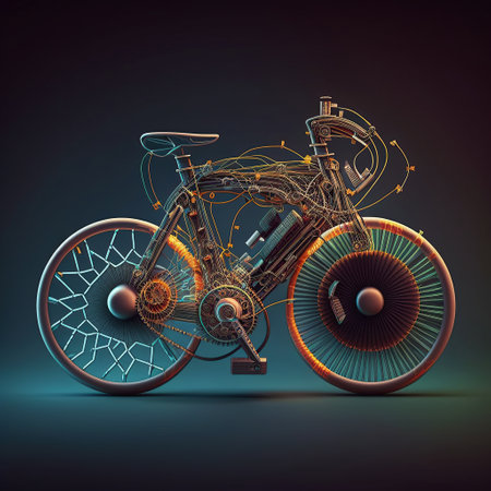 Ai generated illustration fancy design bicycleの素材