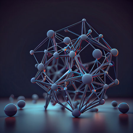 Ai generated illustration Internet connections, everything connects to everythingの素材