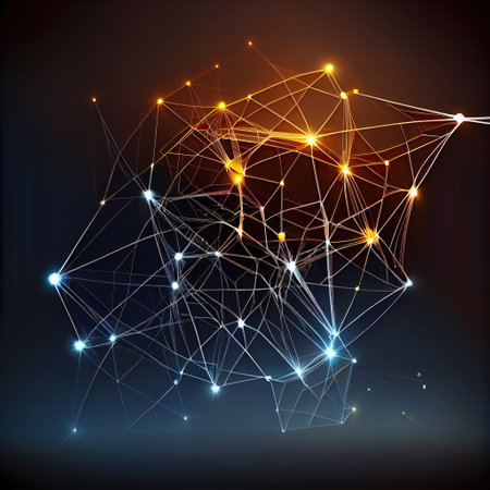 Ai generated illustration Internet connections, everything connects to everythingの素材
