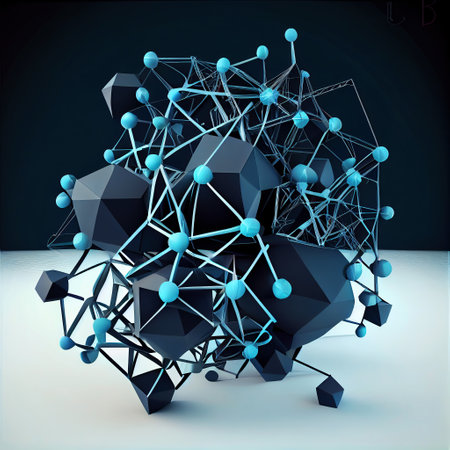 Ai generated illustration Internet connections, everything connects to everythingの素材