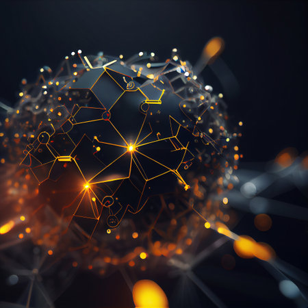 Ai generated illustration Internet connections, everything connects to everythingの素材