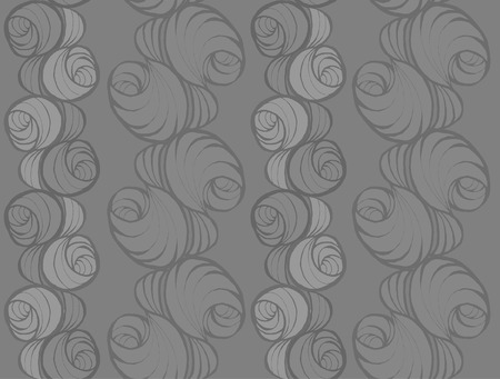 Seamless pattern, grey rosesのイラスト素材