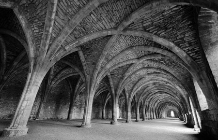 Fountains Abbey Cellariumの写真素材