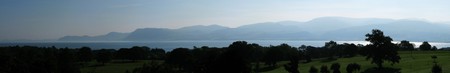 The Menai Straits from Henllys Hall, Angleseyの写真素材