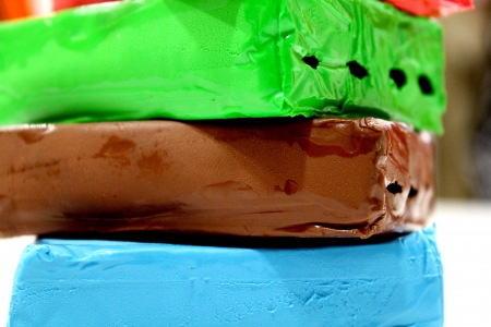 Clay set of childの写真素材