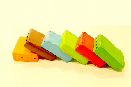 Clay set of childの写真素材