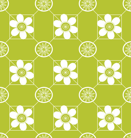 background seamless pattern Cute Flowers.vectorのイラスト素材