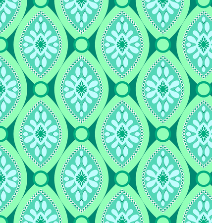 Figure Seamless colorful geometric lgreen. Background abstractのイラスト素材