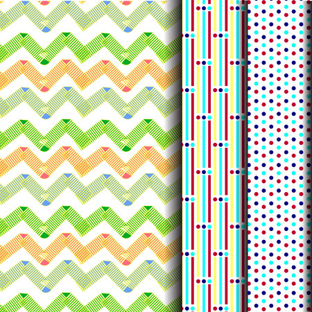 set Abstract geometric hipster fashion design print triangle patternのイラスト素材