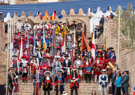 ALMANSA ALBACETE SPAIN ANNUAL COMMEMORATION OF THE BATTLE OF ALMANSA, Spain April 28, 2024 317th...