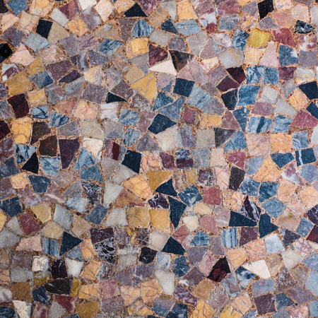 Mosaic of colorful stones to use as backgroundの写真素材
