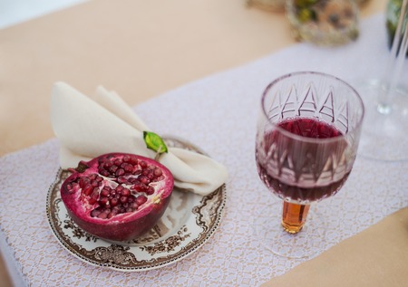 Table set for an event party or wedding receptionの写真素材