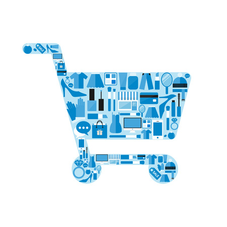 Shopping abstract conceptのイラスト素材