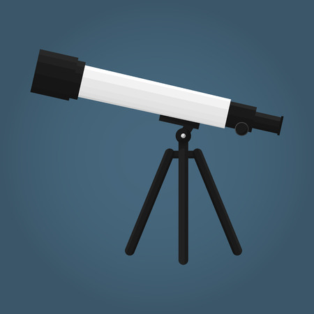 Telescope, vector illustrationのイラスト素材