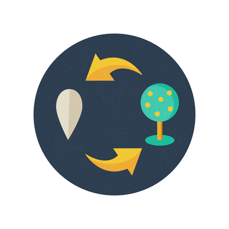 Growth concept. Vector illustration, icon, flat styleのイラスト素材