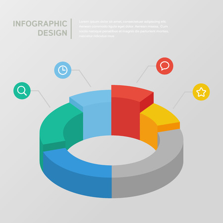 Abstract circle diagramのイラスト素材