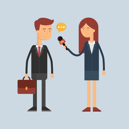 Interview vector illustrationのイラスト素材