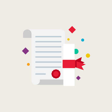 Scroll vector illustrationのイラスト素材