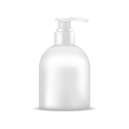 Soap bottle with dispenser pump. Mock up, cosmetic packageのイラスト素材