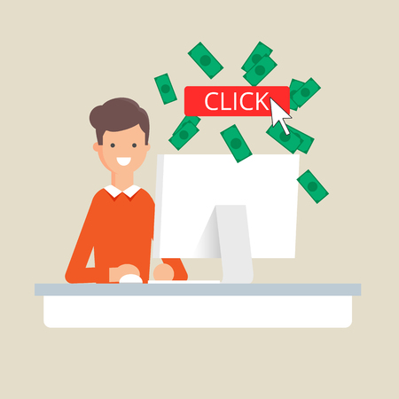Call to action marketing, earnings in the Internetのイラスト素材