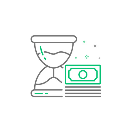 Time is money vector icon