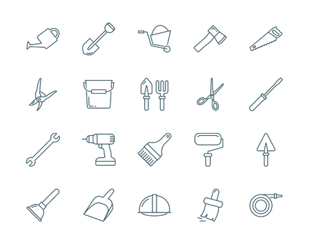 Tools vector iconsのイラスト素材