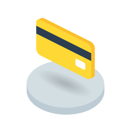 Bank card isometric vector iconのイラスト素材