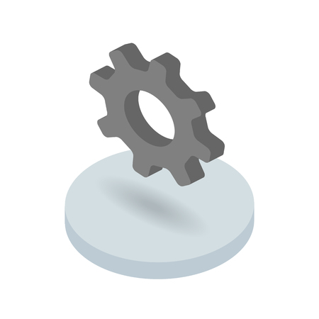 Gear isometric vector iconのイラスト素材