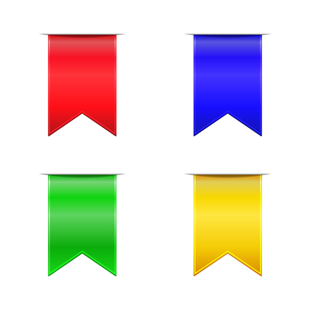 Color vector ribbons setの写真素材