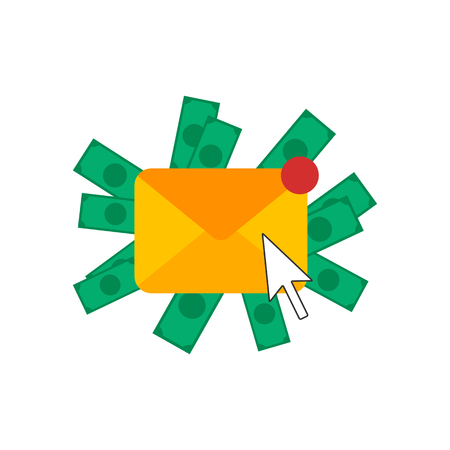 Email marketing vector illustrationのイラスト素材