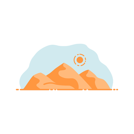 Dune, desert vector illustrationの写真素材