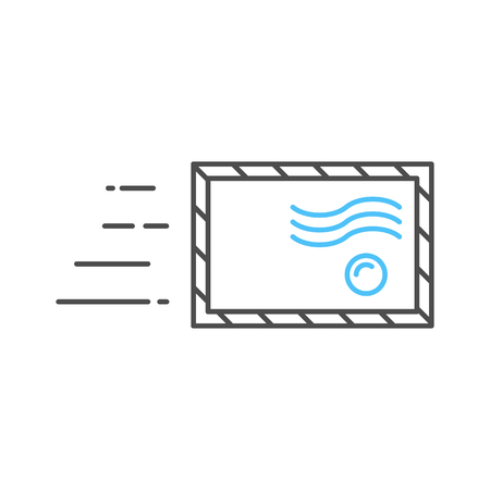 Airmail icon, vector illustration.のイラスト素材