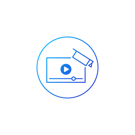 E-learning icon, vector illustrationのイラスト素材