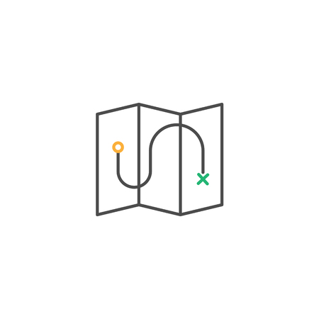 Map vector iconのイラスト素材