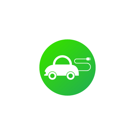 Electric car icon, vector illustrationのイラスト素材