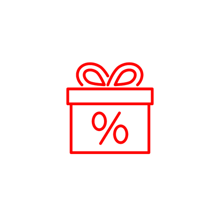 Gift discount icon, vector illustrationのイラスト素材