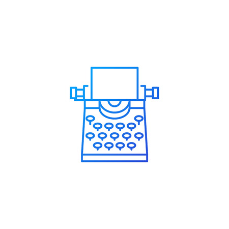 Typewriter icon, vector illustrationのイラスト素材