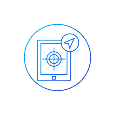 Navigation, GPS icon, vector illustrationの写真素材