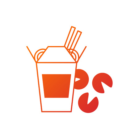 Asian food icon, vector illustrationの写真素材