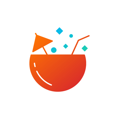 Cocktail icon, vector illustrationの写真素材