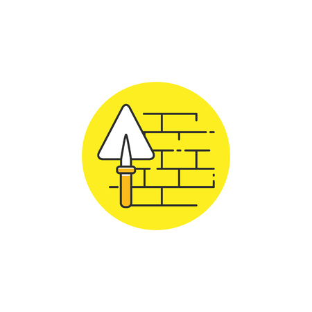 Wall construction vector iconのイラスト素材