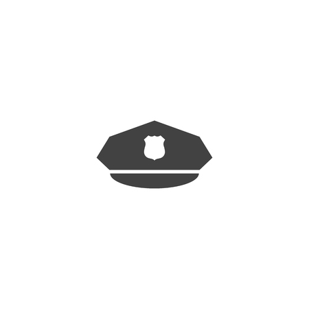 Police hat vector iconのイラスト素材