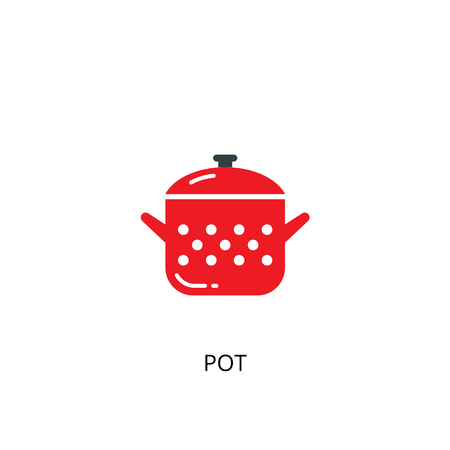 Pot vector iconのイラスト素材